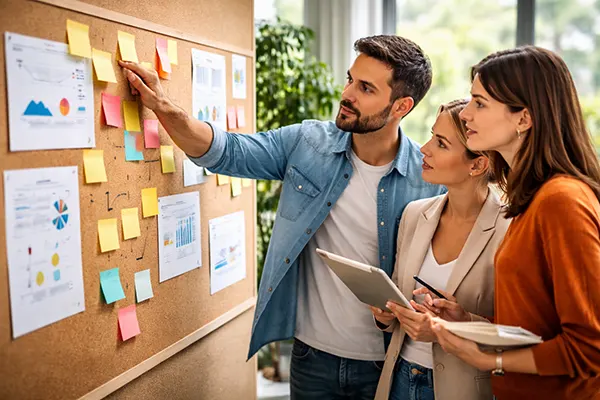 Editorial planning board